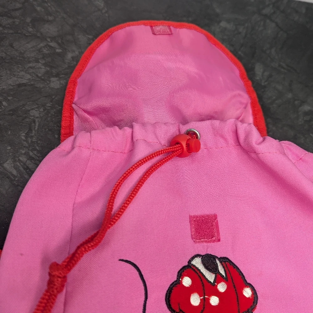 Disney Girls Minnie Mouse Plush Pink Small Backpack